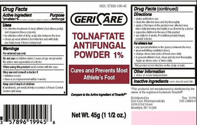 Tolnaftate Antifungal Label (Geri Care Tolnaftate)